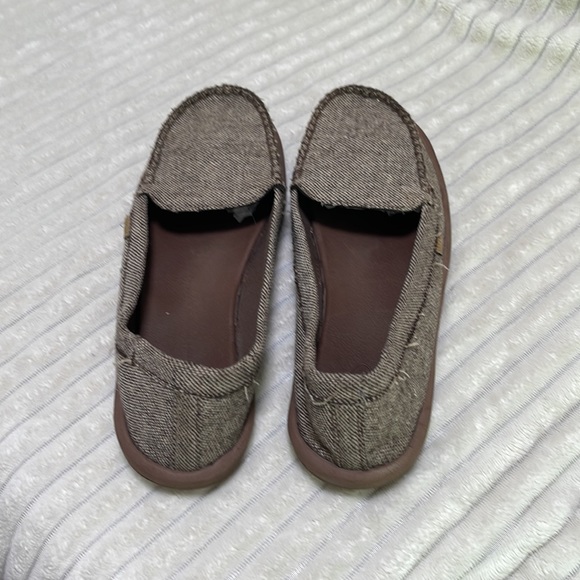 Sanuk canvas loafer size 10 - Picture 4 of 7